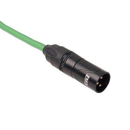 Picture of LyxPro 1.5 Feet XLR Microphone Cable Balanced Male to Female 3 Pin Mic Cord for Powered Speakers Audio Interface Professional Pro Audio Performance and Recording Devices - Green