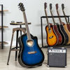Picture of Best Choice Products 41in Full Size Acoustic Electric Cutaway Guitar Set w/ 10-Watt Amplifier, Capo, E-Tuner, Gig Bag, Strap, Picks (Blue)