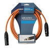 Picture of LyxPro 1.5 Feet XLR Microphone Cable Balanced Male to Female 3 Pin Mic Cord for Powered Speakers Audio Interface Professional Pro Audio Performance and Recording Devices - Orange