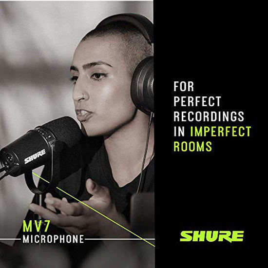 GetUSCart- Shure MV7 USB Podcast Microphone for Podcasting, Recording ...