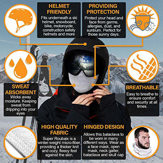 GetUSCart- Balaclava Ski Mask Premium Winter Breathable Face Mask