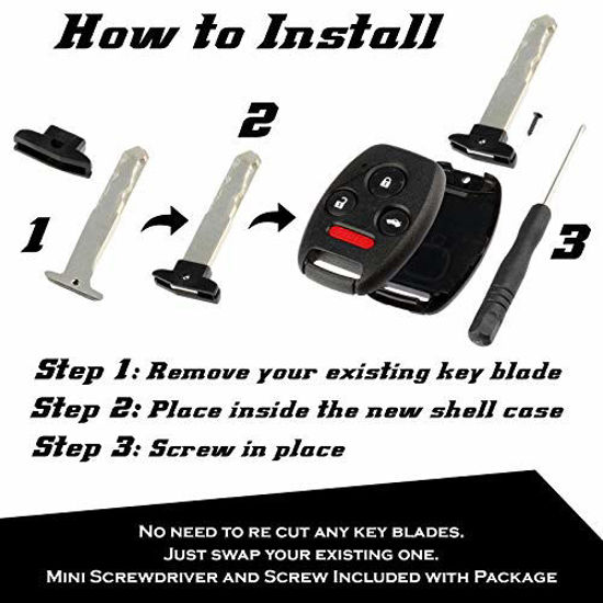 2012 honda accord key sales fob shell