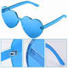 Picture of Maxdot Heart Shape Sunglasses Party Sunglasses (Transparent blue)