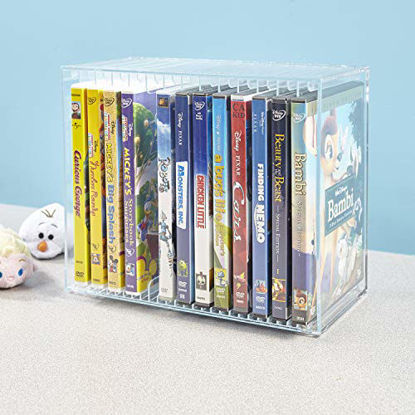 Picture of STORi Stackable Clear Plastic DVD Holder - Holds 14 Standard DVD Cases
