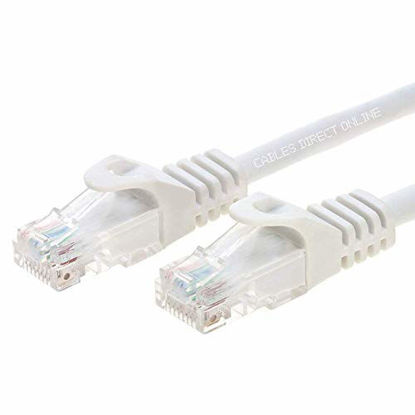Picture of Cables Direct Online Snagless Cat5e Ethernet Network Patch Cable White 25 Feet