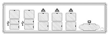 Picture of STD I/O SHIELD FOR A1SRM-LN7F