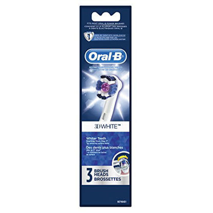 Picture of Oral-B 3D White Electric Toothbrush Replacement Brush Heads Refill, 3 Count