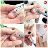 Picture of Cuticle Trimmer 3/4 Jaw Extremely Sharp Cuticle Nippers Scissors Stainless Steel Clippers Cutter Remover Pedicure Manicure Nail Tool, opove X7, Space Gray