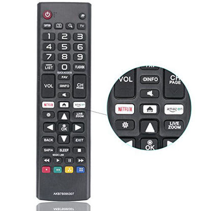 Picture of New Remote Control AKB75095307 Replacement fit for LG LED LCD TV 43UJ6500 43UJ6560 49UJ6500 49UJ6560 55UJ6520 55UJ6540 55UJ6580 60UJ6540 24lm520d 24LM520S 28lm520s