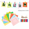 Picture of Sunmns Colorful Bundle Set Accessories Compatible with Fujifilm Instax Mini 11/9/ 8/90/ 70 Camera, Accessory Include Film Sticker, Desk Frames, Hanging Frame, Strap