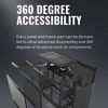Picture of Cooler Master NR200P SFF Small Form Factor Mini-ITX Case with Tempered glass or Vented Panel Option, PCI Riser Cable, Triple-slot GPU, Tool-Free and 360 Degree Accessibility