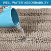 Picture of Non Slip Thick Shaggy Chenille Bathroom Rugs Soft Bath Mats for Bathroom Extra Absorbent Floor Mats Bath Rugs Set for Kitchen/Living Room (Set of 2, 20" x 32"/17" x 24", Taupe)