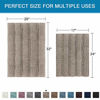 Picture of Non Slip Thick Shaggy Chenille Bathroom Rugs Soft Bath Mats for Bathroom Extra Absorbent Floor Mats Bath Rugs Set for Kitchen/Living Room (Set of 2, 20" x 32"/17" x 24", Taupe)