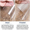 Picture of OstepDecor Custom 92 x 40 Inch Clear Table Cover Protector, 1.5mm Thick Table Pad for Dining Room Table, Clear Table Cloth Cover Protector, Plastic Table Cloth for Kitchen Wooden Table