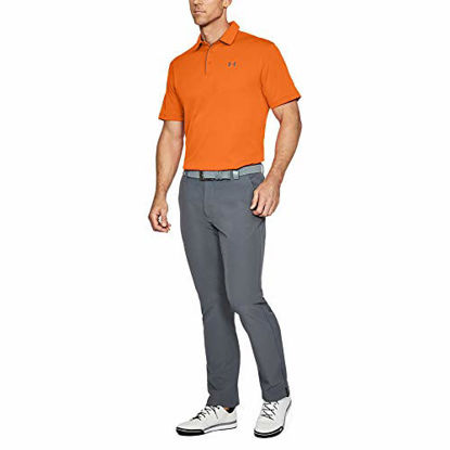 Picture of Under Armour Men's Tech Golf Polo, Team Orange (800)/Graphite, 3X-Large