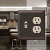 Picture of AMERELLE 163TDDB Century Single Toggle/Single Duplex Steel Wallplate in Aged Bronze