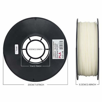 Picture of Inland 1.75mm Glow in The Dark PLA 3D Printer Filament - 1kg Spool (2.2 lbs)