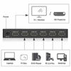Picture of ROOFULL Premium 5 Ports 4K@60Hz HDMI2.0 Switch with IR Remote, 5 in 1 Out UHD 4K HDMI Switcher, Support HDR 10, HDCP 2.2, Dolby Vision, Atmos, Freesync, Auto-Switching, 18Gbps, CEC, 1080P/3D, Black