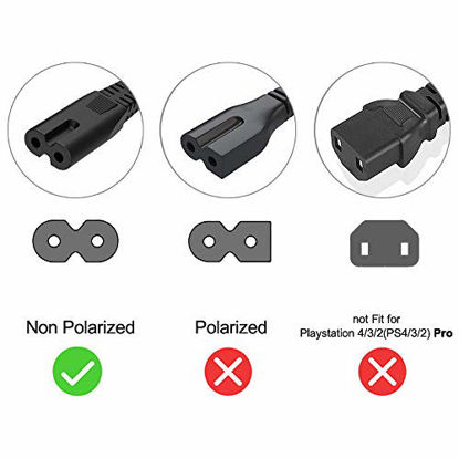Picture of Printer Power Cord Cable Replacement for HP Envy 5530 5660 7640 4500 4510 4511 4520 5055 5535 5540, OfficeJet Pro 6700 6600 8500 4650 8710 4630, Compatible wih Epson Brother Canon PIXMA MG/MP/MX/IP