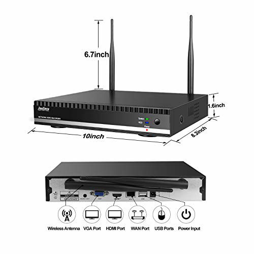 GetUSCart Home Security Camera System JouSecu Wireless Surveillance