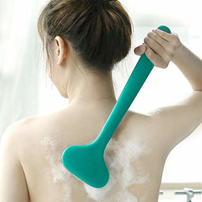 Picture of Surlees Back Scrubber for Shower for Men Women Elderly, Bath Brush, Body Brush (15'', Blue)