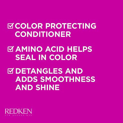 Picture of Redken Color Extend Magnetics Conditioner | For Color Treated Hair | Protects Color & Adds Shine | With Amino Acid | Sulfate-Free | 33.8 Fl Oz
