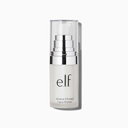 Picture of e.l.f, Mineral Infused Face Primer - Small, Weightless, Silky, Long Lasting, Creates a Smooth Base, Fills Fine Lines, Refines Complexion, Versatile, Ideal for All Skin Types, 0.47 Fl Oz