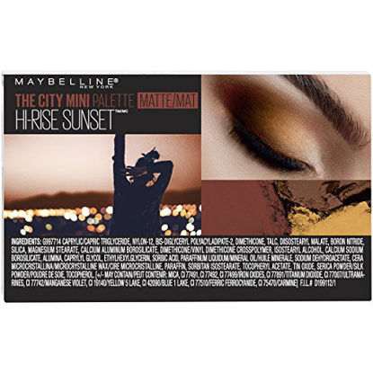 Picture of Maybelline New York The City Mini Eyeshadow Palette Makeup, Hi-Rise Sunset, 0.14 oz.