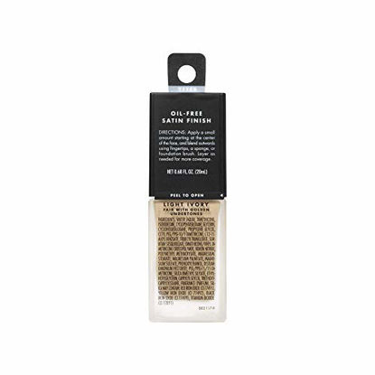 Picture of e.l.f., Flawless Finish Foundation, Lightweight, Oil-free formula, Full Coverage , Blends Naturally, Restores Uneven Skin Textures and Tones, Light Ivory, Semi-Matte, SPF 15, All-Day Wear, 0.68 Fl Oz