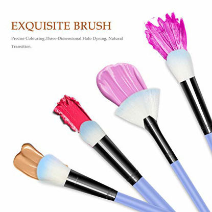 Picture of Makeup Brush Sets - 12 Pcs Makeup Brushes for Foundation Eyeshadow Eyebrow Eyeliner Blush Powder Concealer Contour