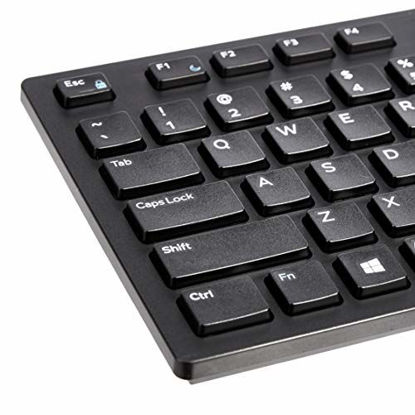 Picture of Amazon Basics Matte Black Wired Keyboard - US Layout (QWERTY)