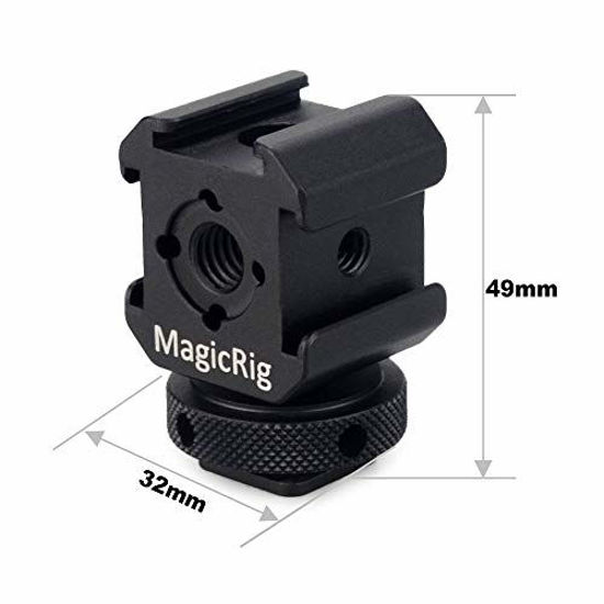Picture of MAGICRIG 3-Side Cold Shoe Mount Adapter Camera Hot Shoe Bracket for Flash Light, LED Video Light, Microphone, Monitor Mount