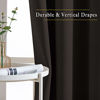 Picture of NICETOWN Blackout Curtains Panels for Window - Triple Weave Energy Saving Thermal Insulated Solid Grommet Blackout Drapes for Kitchen (1 Pair, 52 inches by 63 Inch, Toffee Brown)