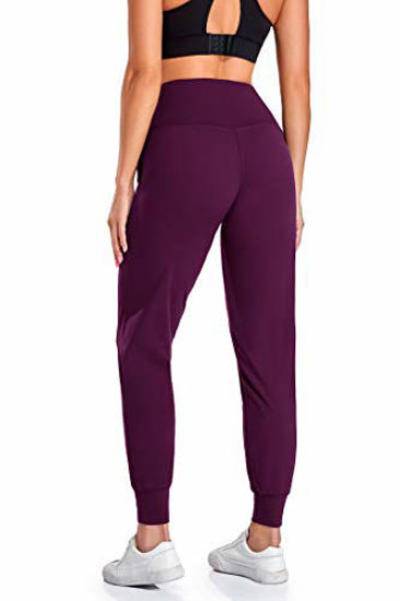 GetUSCart- Oalka Women's Joggers High Waist Yoga Pockets