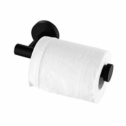 Picture of KES Toilet Paper Holder Bathroom Tissue Holder Paper Roll SUS 304 Stainless Steel Wall Mount Matt Black, A2175S12-BK