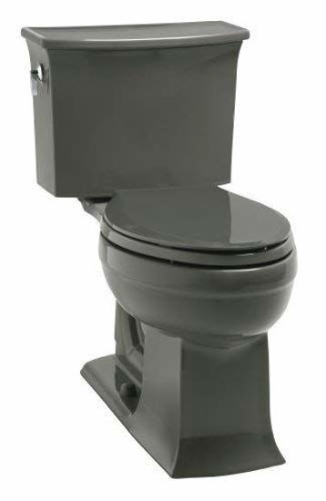 Picture of KOHLER K-4636-58 Cachet Quiet-Close with Grip-Tight Bumpers Elongated Toilet Seat, Thunder Grey