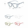 Picture of Protective Eyewear Safety Goggles Clear Anti-fog/Anti-Scratch Safety Glasses Men Glasses, Transparent Frame (2pcs-blue&pink)