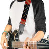 Picture of Buckle-Down Guitar Strap - Vintage US Flag Stretch - 2" Wide - 29-54" Length, Multicolor