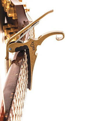 Picture of Kyser Quick-Change Capo for 6-string acoustic guitars, Gold, KG6G