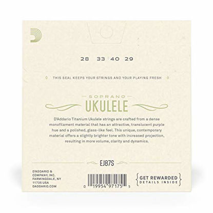 Picture of D'Addario EJ87S Titanium Ukulele Strings, Soprano