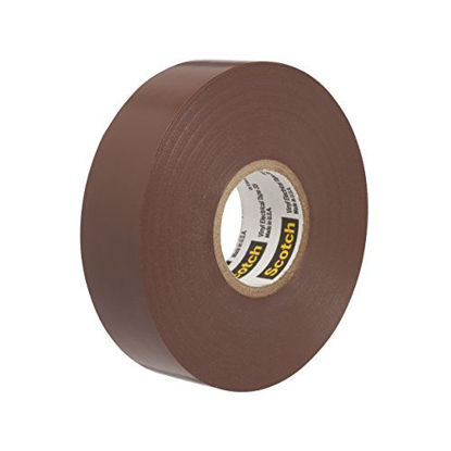 Picture of 3M 10885-BA-5 783961138981 Scotch Vinyl Color Coding Electrical Tape 35, 3/4 in x 66 ft, Brown, 66'