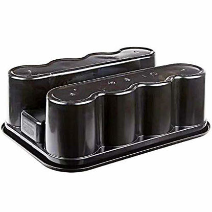 Picture of Rubbermaid Deluxe Carry Caddy for Cleaning Products, Spray Bottles, Sports/Water Bottles, and Postmates/Uber Eats Drivers, Black (FG315488BLA)