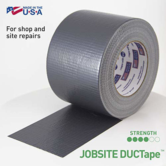 Silver Colored Duct Tape 1.88" x 60 yd IPG JobSite DUCTape Single Roll 