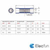 Picture of ELECFUN 200pcs Wire Connectors 10-22AWG Assorted Butt Splice Crimp Connectors, Insulated Electrical Straight Wire Terminal Connectors Kit