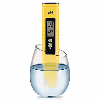 Picture of Digital PH Meter, PH Meter 0.01 PH High Accuracy Water Quality Tester with 0-14 PH Measurement Range for Household Drinking, Pool and Aquarium Water PH Tester Design with ATC
