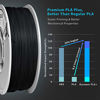 Picture of DURAMIC 3D Premium PLA Plus Filament 1.75mm 2 Pack Black Grey, 3D Printing Filament No-tangling No-Clogging Dimensional Accuracy +/- 0.05 mm 1kg Spool