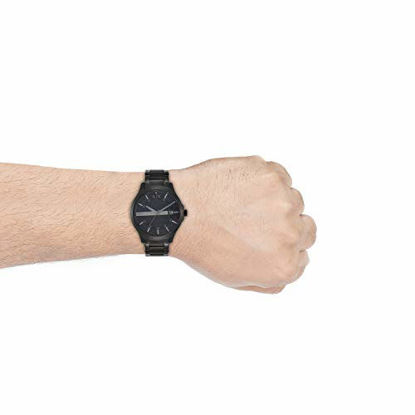 Picture of Armani Exchange Men's Hampton Stainless Steel Watch, Color: Black/Black (Model: AX2104)