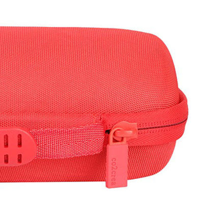 Picture of co2crea Hard Carrying Travel Case for JBL Flip 3 4 Waterproof Portable Bluetooth Speaker, Red