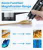 Picture of Wireless Digital Microscope Handheld USB HD Inspection Camera 50x-1000x Magnification with Stand Compatible with iPhone, iPad, Samsung Galaxy, Android, Mac, Windows Computer