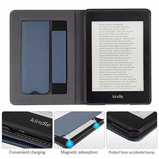 CoBak Kindle Paperwhite Case with Stand - Premium PU Leather Cover with  Auto Sleep/Wake, Card Slot, and Hand Strap - Compatible with Kindle  Paperwhite